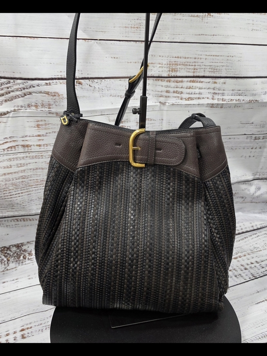 Delvaux Handbags - Delvaux Toile de Cuir Bergerac Shoulder Bag - EUC